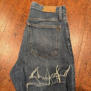 Madewell Women’s 28 The Perfect Vintage Jeans Stretch Medium Wash Raw Hem